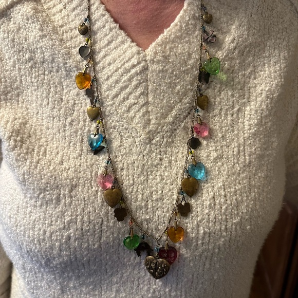 Colorful Heart Charm Necklace - Picture 4 of 4